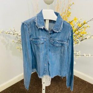 Cropped Jean Shirt size 12